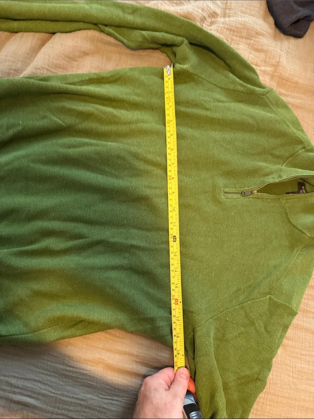 Banana Republic Men's Green 1/4 Sweater